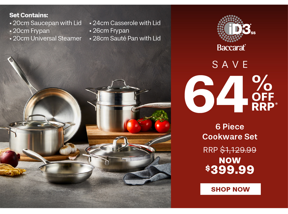 Baccarat iD3 Stainless Steel 6 Piece Cookware Set