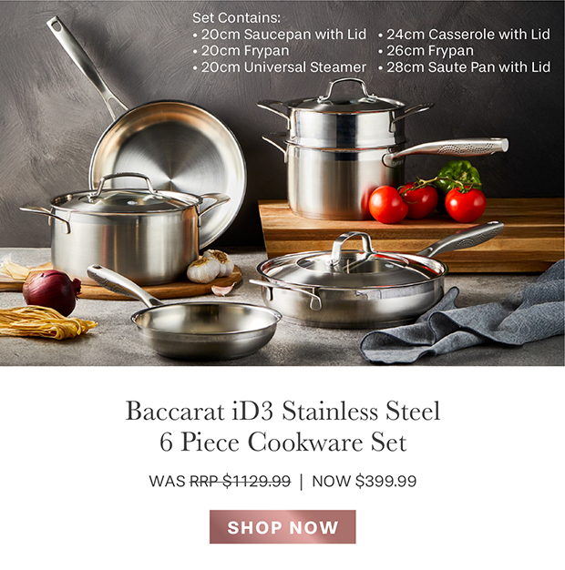 Baccarat iD3 Stainless Steel 6 Piece Cookware Set