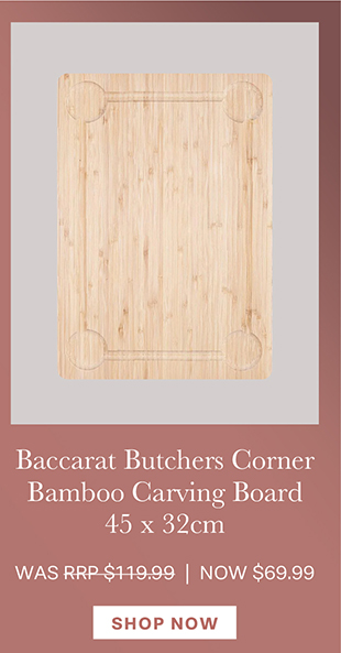 Baccarat Butchers Corner Bamboo Carving Board 45 x 32cm