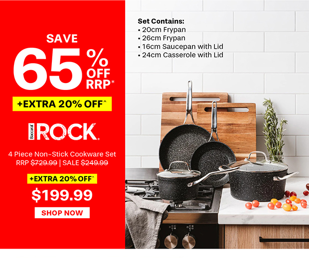 Baccarat Rock 4 Piece Non-Stick Cookware Set