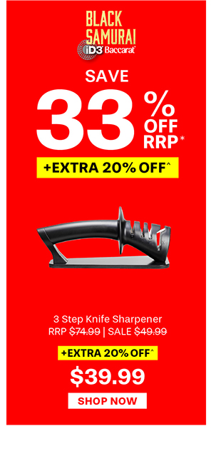 Baccarat iD3 BLACK SAMURAI 3 Step Knife Sharpener
