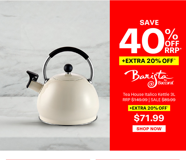 Baccarat Barista Tea House Italico Kettle 3L