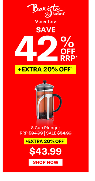 Baccarat Barista Venice 8 Cup Plunger