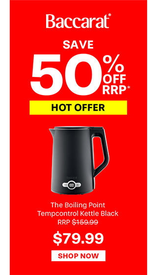 Baccarat The Boiling Point Tempcontrol Kettle Black