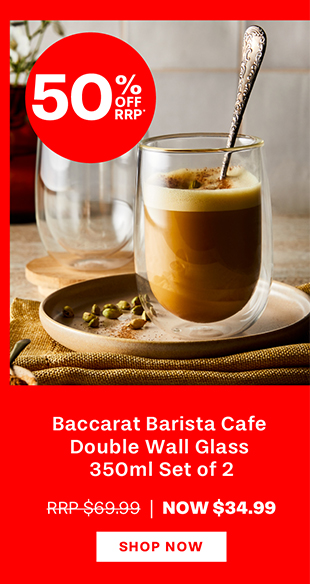 Baccarat Barista Cafe Double Wall Glass 350ml Set of 2