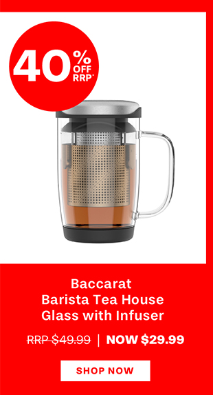 Baccarat Barista Tea House Glass with Infuser
