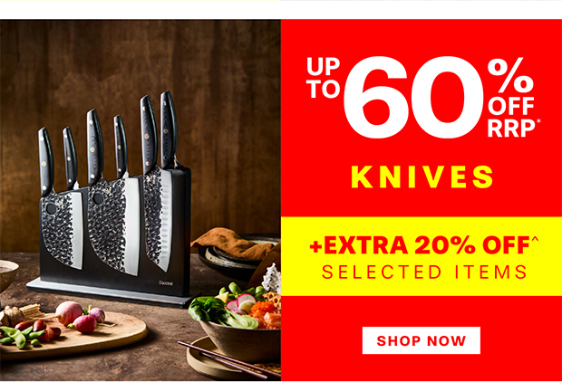 UP TO 60% OFF RRP KNIVES