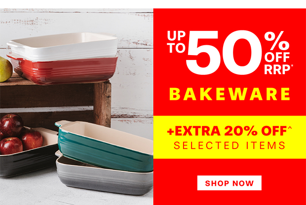 UP TO 50% OFF RRP BAKEWARE