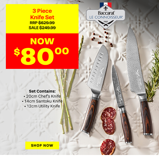 Baccarat Le Connoisseur 3 Piece Set