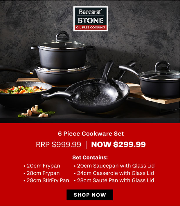 Baccarat STONE 6 Piece Cookware Set with Stir Fry Pan