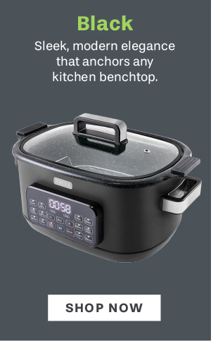 BLACK Sleek, modern elegance that anchors any kitchen benchtop.