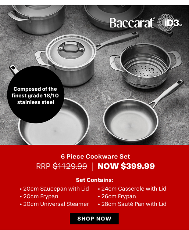 Baccarat iD3 Stainless Steel 6 Piece Cookware Set