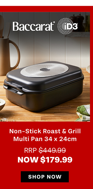Baccarat iD3 Non-Stick Roast & Grill Multi Pan 34 x 24cm