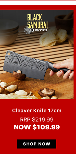 Baccarat iD3 BLACK SAMURAI Cleaver Knife 17cm