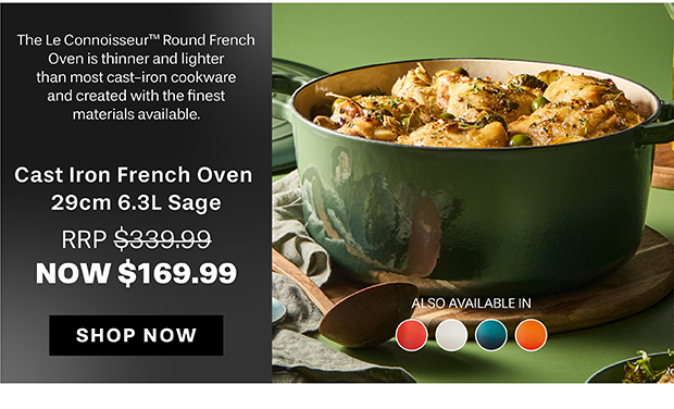 Baccarat Le Connoisseur Cast Iron Round French Oven 29cm 6.3L