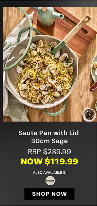 NOOK by Baccarat Saute Pan with Lid 30cm Sage