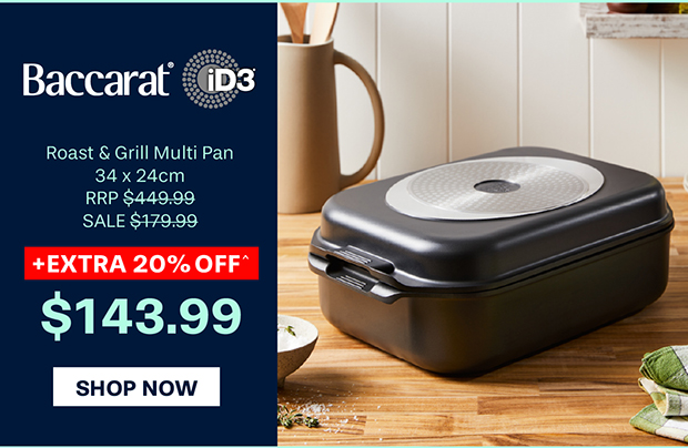 Baccarat iD3 Non-Stick Roast & Grill Multi Pan 34 x 24cm