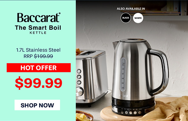 Baccarat The Smart Boil Kettle 1.7L Stainless Steel