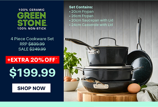 Baccarat GREEN STONE 4 Piece Cookware Set