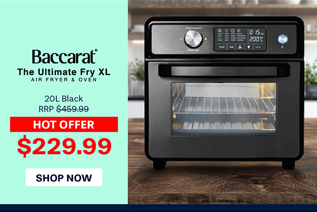 Baccarat The Ultimate Fry XL Air Fryer & Oven 20L Black