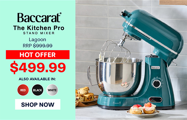 Baccarat The Kitchen Pro 1200W Stand Mixer Lagoon