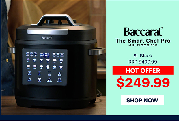 Baccarat The Smart Chef Pro Multicooker 8L Black