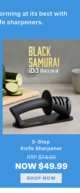 Baccarat iD3 BLACK SAMURAI 3 Step Knife Sharpener