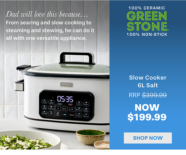 Baccarat GREEN STONE Slow Cooker 6L Salt