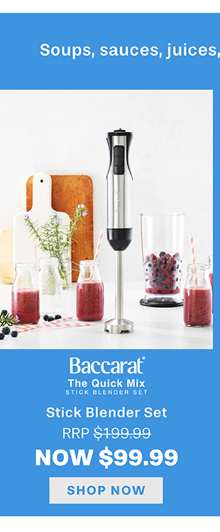 Baccarat The Quick Mix Stick Blender Set