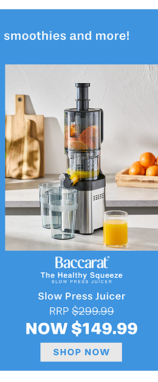 Baccarat The Healthy Squeeze Slow Press Juicer