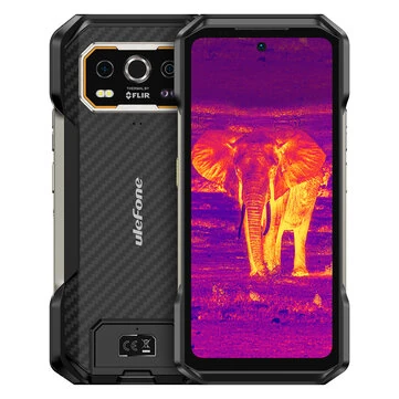 Ulefone Armor 27T Thermal Imaging 24GB 256GB 50MP Dual Camera 64MP Night Vision 6.78 inch 120Hz 10600mAh 33W Fast Charge 30W Wireless Charge Android 14 NFC Helio G99 IP68 IP69K Waterproof 4G Rugged Smartphone