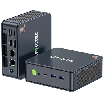 GMKtec M5 Plus AMD Ryzen 7 5825U 8 Cores Mini PC 16GB RAM 512GB SSD DDR4/32GB RAM 1TB PCIe SSD Windows 11 Pro WIFI 6E BT5.2 HD 4K Triple Screen Display Mini Computer