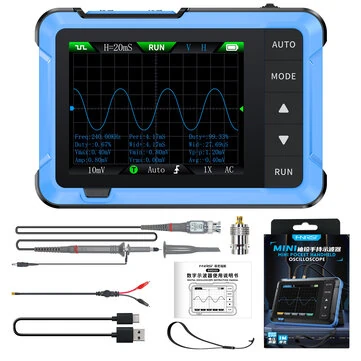 NEW Upgrades FNIRSI DSO510 Handheld Digital Oscilloscope 4.3 Inch TFT LCD 10 MHz Bandwidth 48MSa s Sampling Rate Portable Design for Precision Measurement