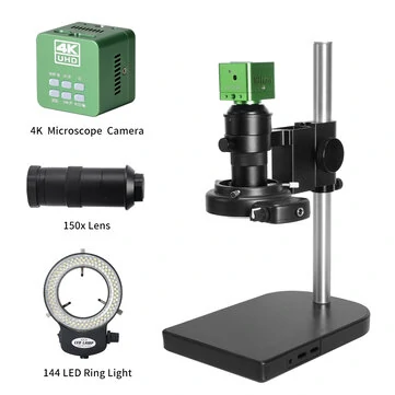 HAYEAR HY-6210S-11A Video Microscope 4K HD with SON CMOS IMX678 Sensor Advanced HDR Function Real-Time Product Comparison Perfect for Circuit Board Inspection and Jewelry Analysis