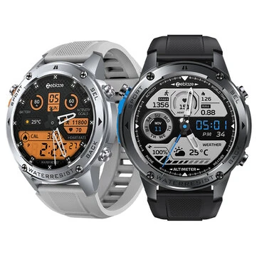 [World Premiere]Zeblaze Stratos 2 Ultra 1.43 HD AMOLED GPS 10 ATM Waterproof Barometric Altimeter Compass 60 days Battery Life GPS Dual-band GNSS 6 Satellite Positioning System Health Management Ultimate Outdoor Smart Watch