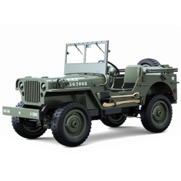 JJRC C8815 RTR 1/10 2.4G 4WD RC Car Willys Military Truck for Jeep Off-Road Climbing LED Light Optional Winch Canopy Metal Frame Rock Crawler Full Proportional Vehicles Models Toys