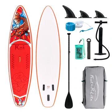 [Off-season Clearance Price][EU Direct] FunWater 335cm 350cm Large Inflatable Stand Up Paddle Board Surfboard Complete Accessories Adjustable Paddle, Pump, Travel Backpack, Leash, Phone Bag, Adult Paddleboard, SUPFR01D SUPFR02D SUPFR01E SUPFR02E