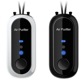 Portable Wearable Negative Ion Air Purifier Neck Purifier 1.2 Billion Negative Ion Purifier Necklace Air Purifier with Digital Display