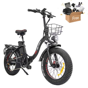 [EU DIRECT] DRVETION CT20 Electric Bike 48V 20AH SamsungBattery 750W Motor 20*4.0inch Fat Tires 80-120KM Max Mileage 150KG Max Load Folding Electric Bicycle