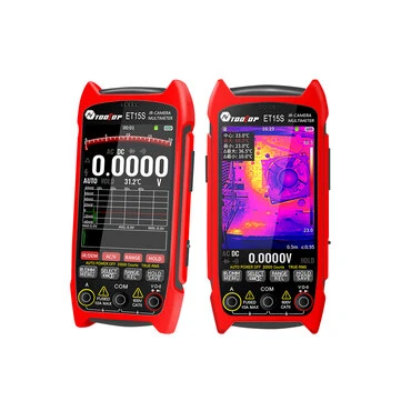 AV TOOLTOP ET15S PRO 256x192 Thermal Imaging Camera 550°C Range 25Hz Frequency 15 Color Modes High Voltage Measurement 20000 Counts Multimeter With Macro Lens