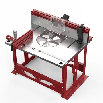 ENJOYWOOD Bench Top Router Table Workbench with Miter Gauge / Profile Fence System / Dust Collection Port for Most Routers