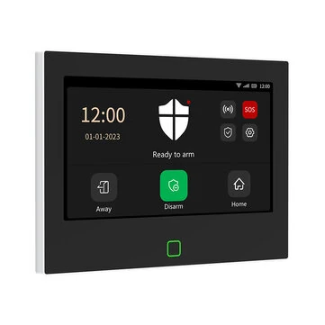 Staniot 7 Inch Central Control Panel HD 433 Wireless Security System 8 Wired Zones 10 Languages Tuya Smartlife APP 5000mAh Battery