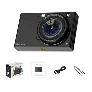 D7 4K Digital Camera 2.83 Inch IPS Display Screen 28X Optical Zoom Portable Vlogging Camera for Beginner Photography HD Video Recording