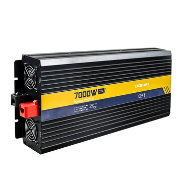 Excellway 2200-7000W Pure Sine Wave Inverter 220V 50HZ EU Standard 12V/24V LED Display Power Inverter