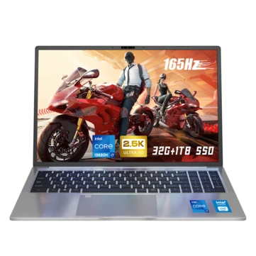 Ninkear N16 Pro Laptop 165Hz 2.5K 16 Inch 13TH Gen Intel Core i7-13620H 32GB DDR4 1TB SSD Windows 11 WIFI 6 Face Recognition Full Size Backlit Keyboard Narrow Bezel Notebook