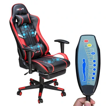 Douxlife GC-RC03 Gaming Chair Massage Ergonomic High Back Design Lumbar Relax New Customized PU Massage Computer Office Chairs 2023