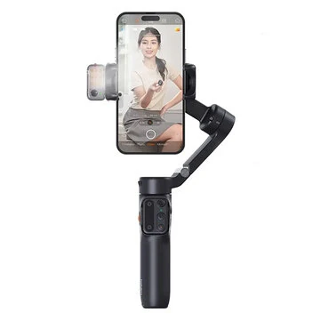 Hohem iSteady V3 Smartphone Stabilizer AI Face Tracking 3-Axis Phone Gimbal Three-Color Filling Light Built-in Tripod Portable Folding Videographer with Detachable Remote Control