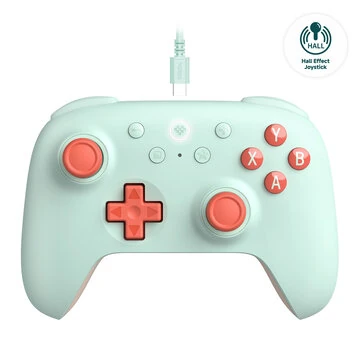 8Bitdo Ultimate 2C Wired Controller for Windows PC and Android With 1000Hz Polling Rate Hall Effect Joysticks and Hall Trigger and Remappable L4/R4 Bumpers