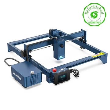 Refurbished ATOMSTACK A20 PRO Laser Engraving Machine 20W Power Eye Protection 400x400mm Area Offline Support Metal and Wood Cutting CNC Laser High-Energy 304 Stainless Steel Engraver