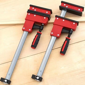 2 Packs 12 Inch 16 Inch Heavy-duty Parallel F Clamps Bar Clamps 95mm Throat Depth 700KG Clamping Force for Woodworking and Metalworking